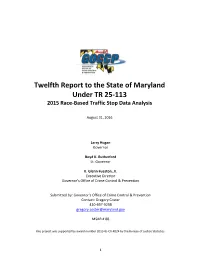 2016 Traffic Stop Report
