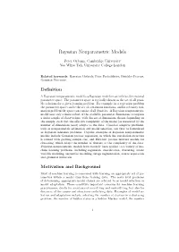 Bayesian Nonparametric Models