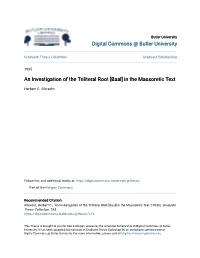 In the Massoretic Text