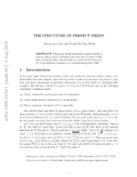 The Structure of Perfect Fields