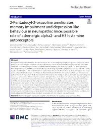 2-Pentadecyl-2-Oxazoline Ameliorates Memory