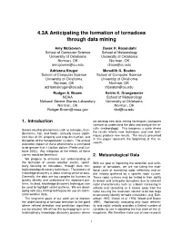 4.3A Anticipating the Formation of Tornadoes Through Data Mining