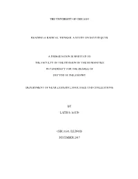 A Study on Sayyid Qutb a Dissertation Submitted To