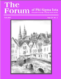 Chapters of Phi Sigma Iota by States, As of October 2001