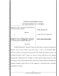 Class Action Complaint 1 2 3 4 5 6 7 8 9 10 11 12 13 14 15 16 17