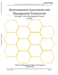 Environmental Assessment and Management Framework (EAMF)
