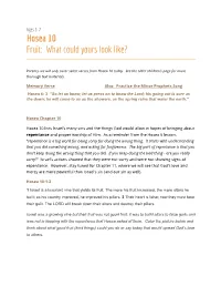 Hosea 10 Fruit: What Could Yours Look Like?