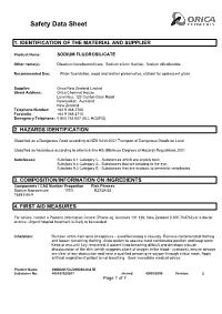 Ixom Material Safety Data Sheet Sodium Silicofluoride