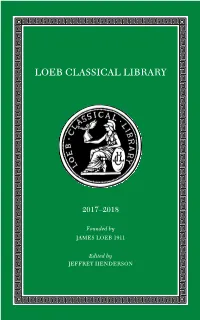 Loeb Classical Library