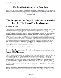 Matthew Ehret - Origins of the Deep State