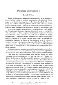 Poincare Complexes: I