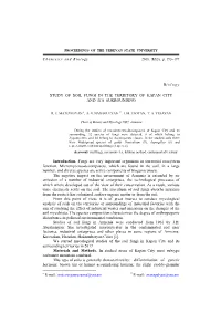 Study of Soil Fungi in the Territory of Kapan City and Its Surrounding