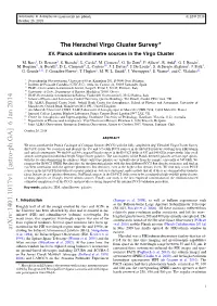 The Herschel Virgo Cluster Survey. XV. Planck Submillimetre Sources In