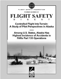 Controlled Flight Into Terrain: a Study of Pilot Perspectives in Alaska