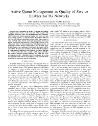 Active Queue Management As Quality of Service Enabler for 5G Networks
