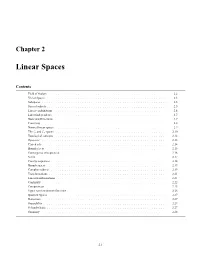 Linear Spaces