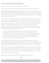 More on the Hanging of Zemnarihah