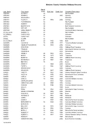 Ounty Historian Obituary Records