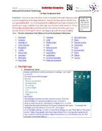 Southridge Computing 1. Flashlight App
