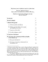 1 Mission to Moldova Introduction 2 Executive Summary 6 I. Historical
