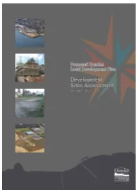 Development Site Assessments Finalised Oct