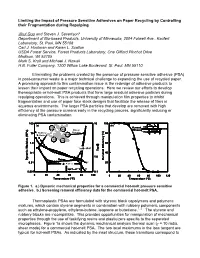 Limiting the Impact of Pressure Sensitive Adhesives on Paper Recycling by Controlling Their Fragmentation During Repulping