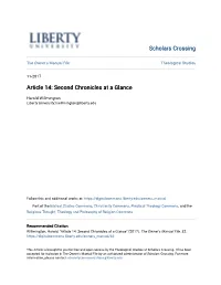 Second Chronicles at a Glance