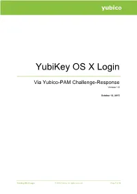 Yubikey OS X Login