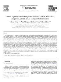 Alluvial Aquifers in the Mzingwane Catchment: Their Distribution, Properties, Current Usage and Potential Expansion