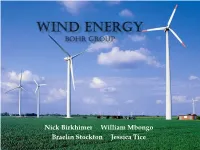 Cost of Wind Turbines