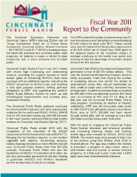 Fiscal Year 2011 Report to the Community