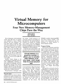 Virtual Memory for Microcomputers (MMU Comparison)