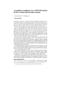 A Parallel Preconditioner for a FETI-DP Method for the Crouzeix-Raviart ﬁnite Element