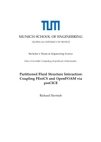 Coupling Fenics and Openfoam Via Precice