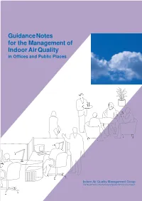 Guidance Notes for the Management of Indoor Air Quality in Offices and Public Places
