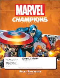 Marvel Champions Board Game Rules