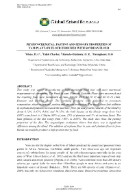 Physicochemical, Pasting and Sensory Properties of Yam/Plantain Flour Enriched with Soybean Flour