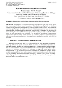 Role of Nanoplanktons in Marine Food-Webs