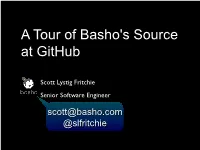 Scott@Basho.Com @Slfritchie@Slfritchie TL;DR • See Slides 3-57