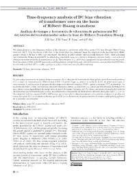Time-Frequency Analysis of DC Bias Vibration of Transformer Core on The