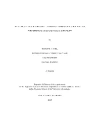 Constructions of Deviance and the Performance Of