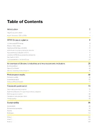 Table of Contents