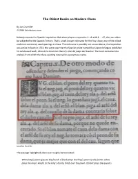 The Oldest Books on Modern Chess
