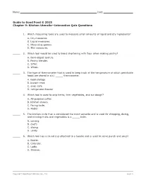 Chapter 9 Interactive Quiz