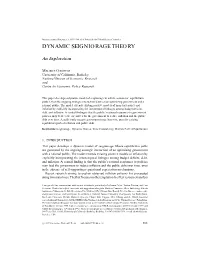 Dynamic Seigniorage Theory