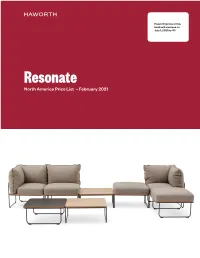 Resonate NA Price List
