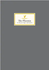 The Phoenix the Manual of Sigma Alpha Epsilon the Phoenix the Manual of Sigma Alpha Epsilon