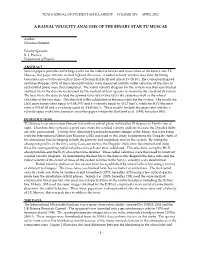 A Radial Velocity Analysis of the Binary Star Tu Muscae