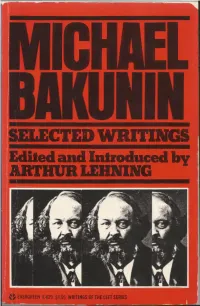 ^ CTEP WRITINGS Edited and Introduced Bv ARTHUR LEHNING