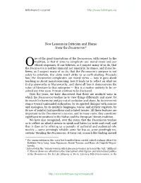 New Lessons in Criticism and Blame from the Decameron*